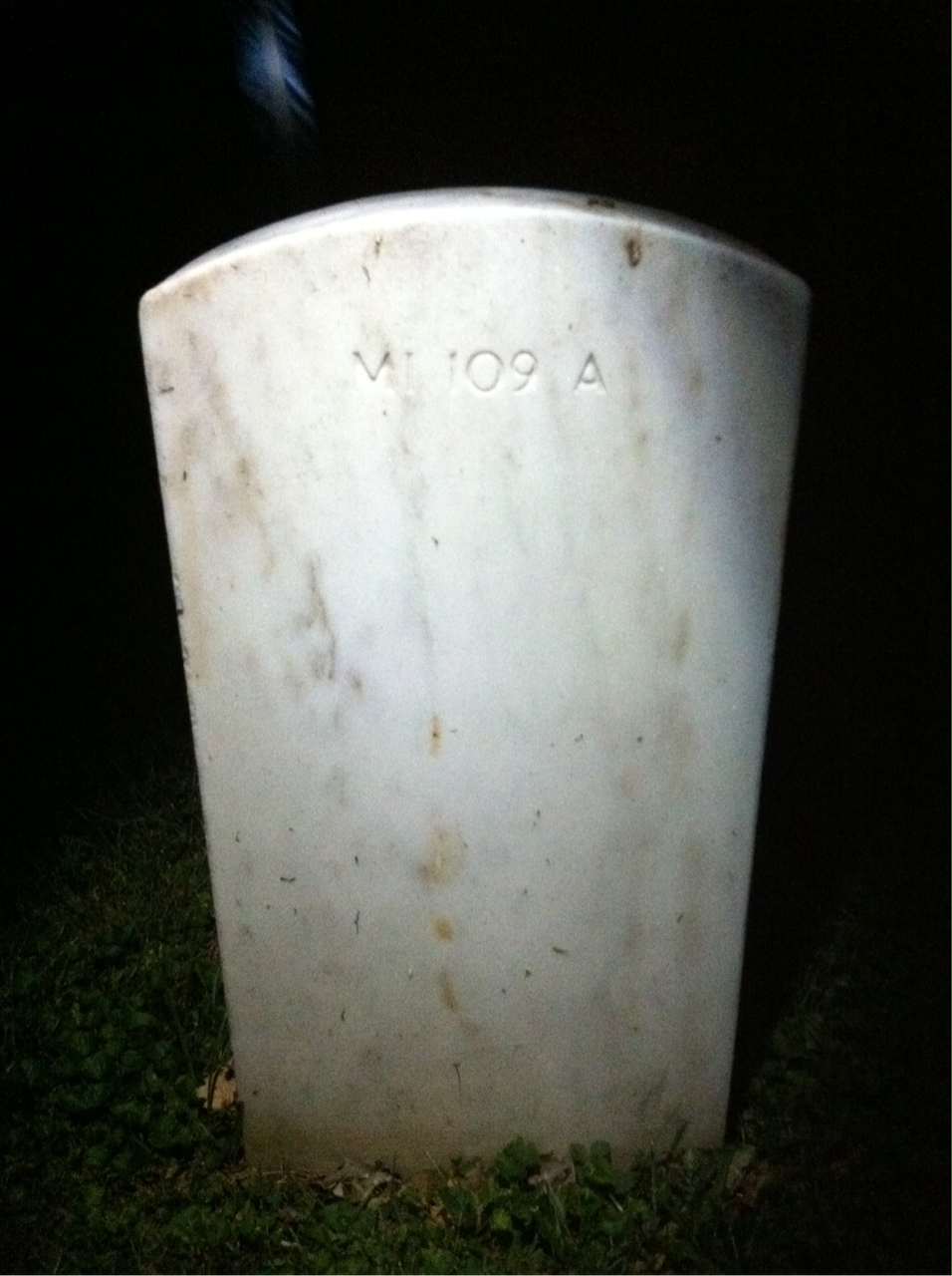Back of headstone — Henry Moorman