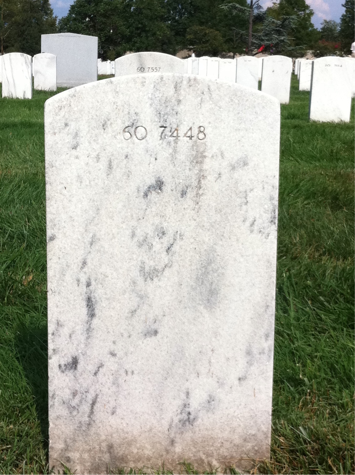 Back of headstone — William Roy Gegner