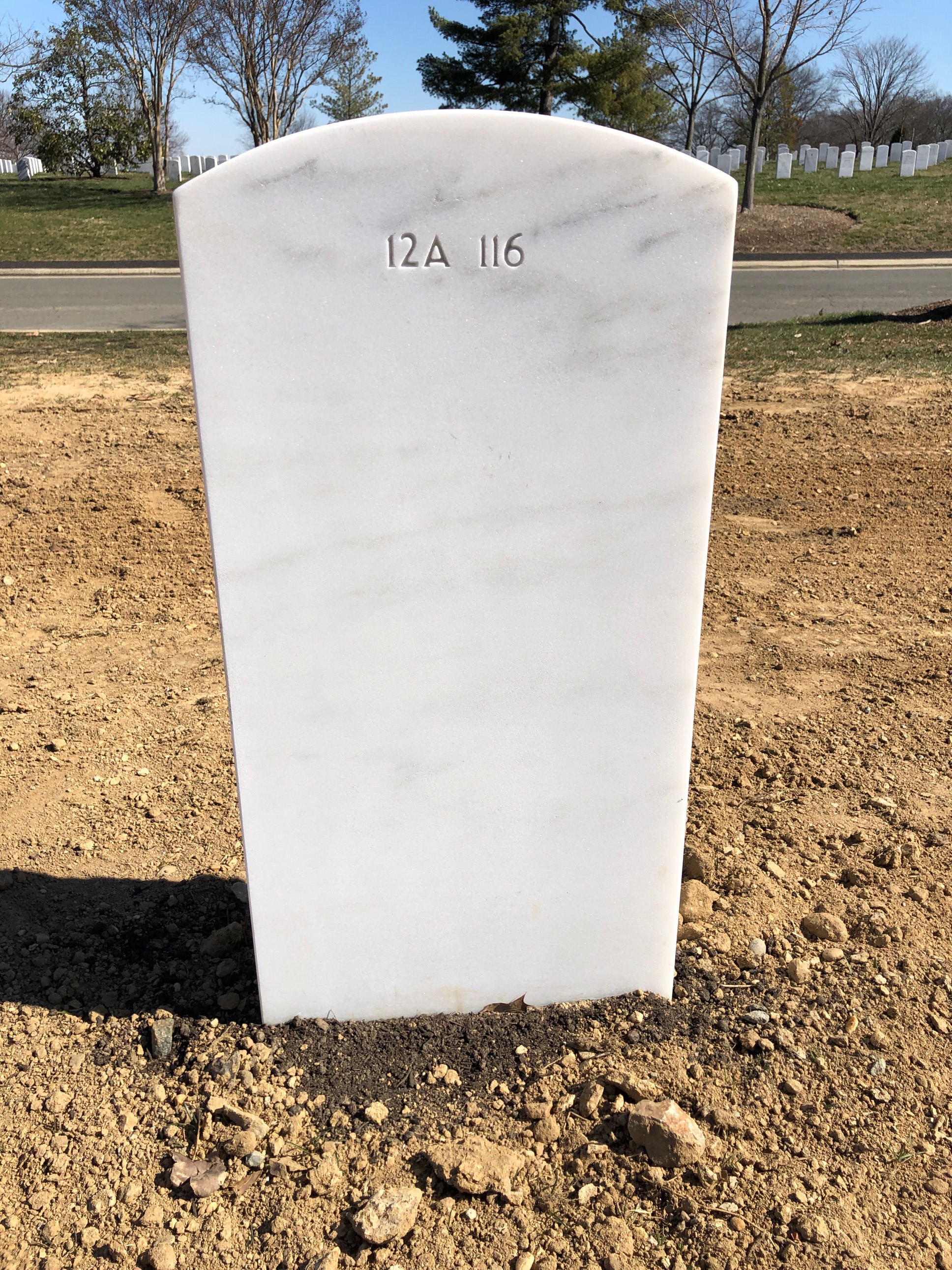 Back of headstone — Gary Minney