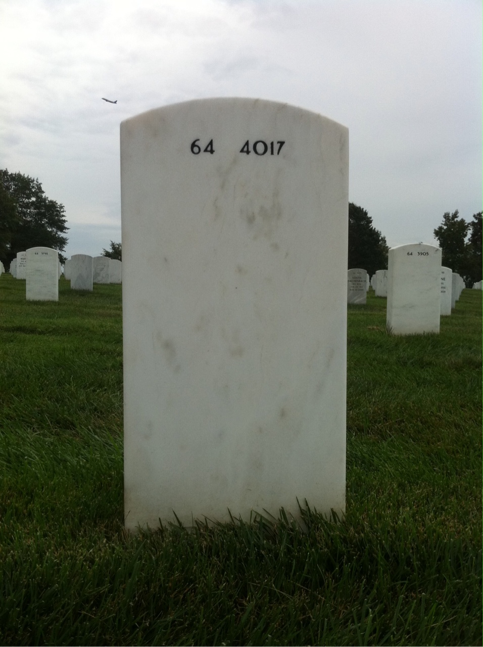 Back of headstone — John Galloway