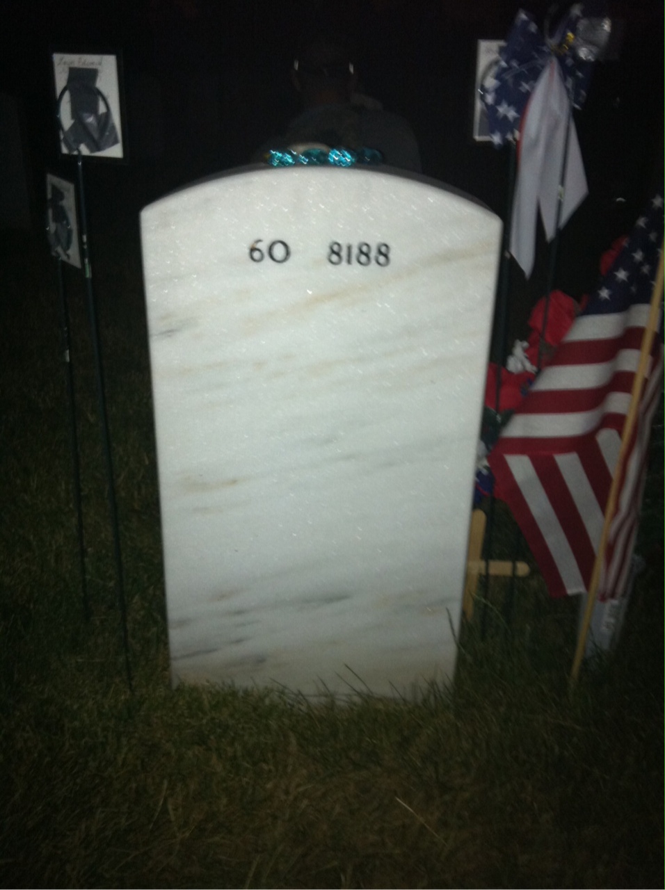 Back of headstone — Louis Niedermeier
