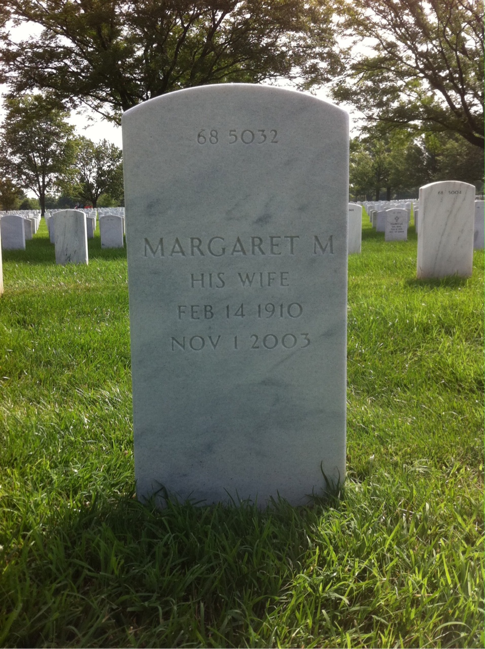 Back of headstone — Edmund Dabrowski