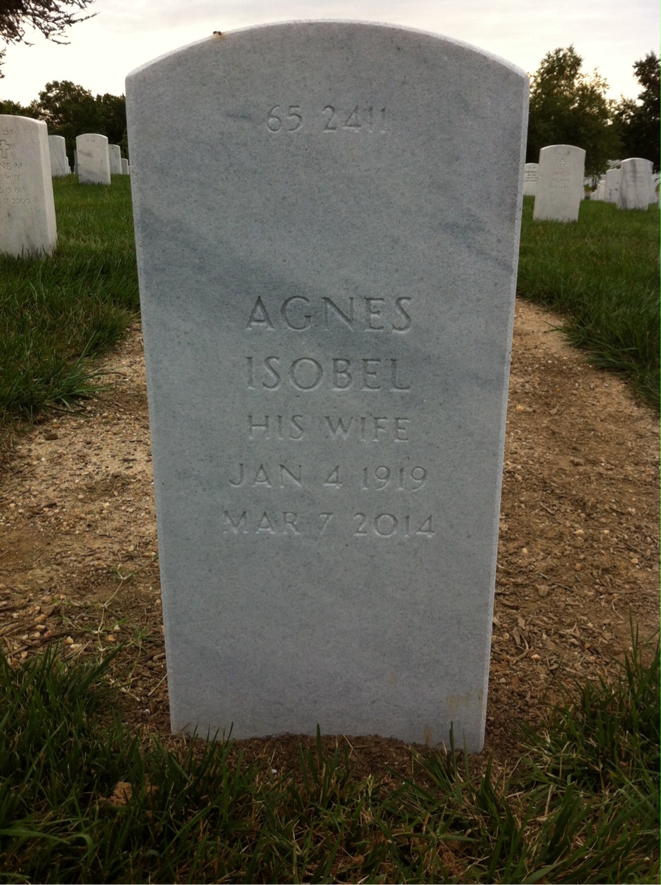 Back of headstone — Thomas Arntsen