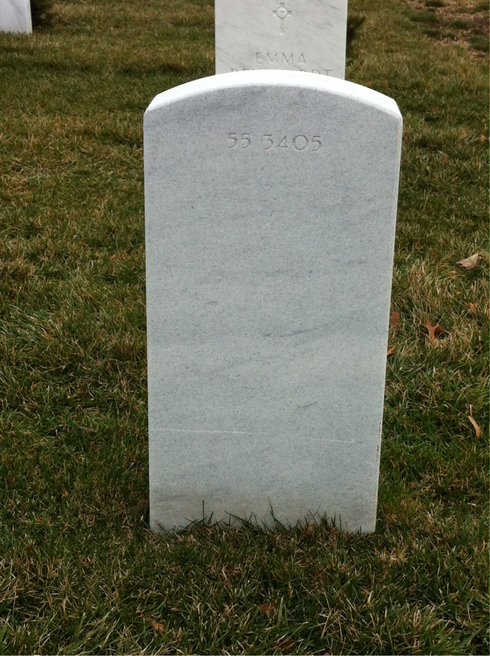 Back of headstone — Thomas Dale Thomsen