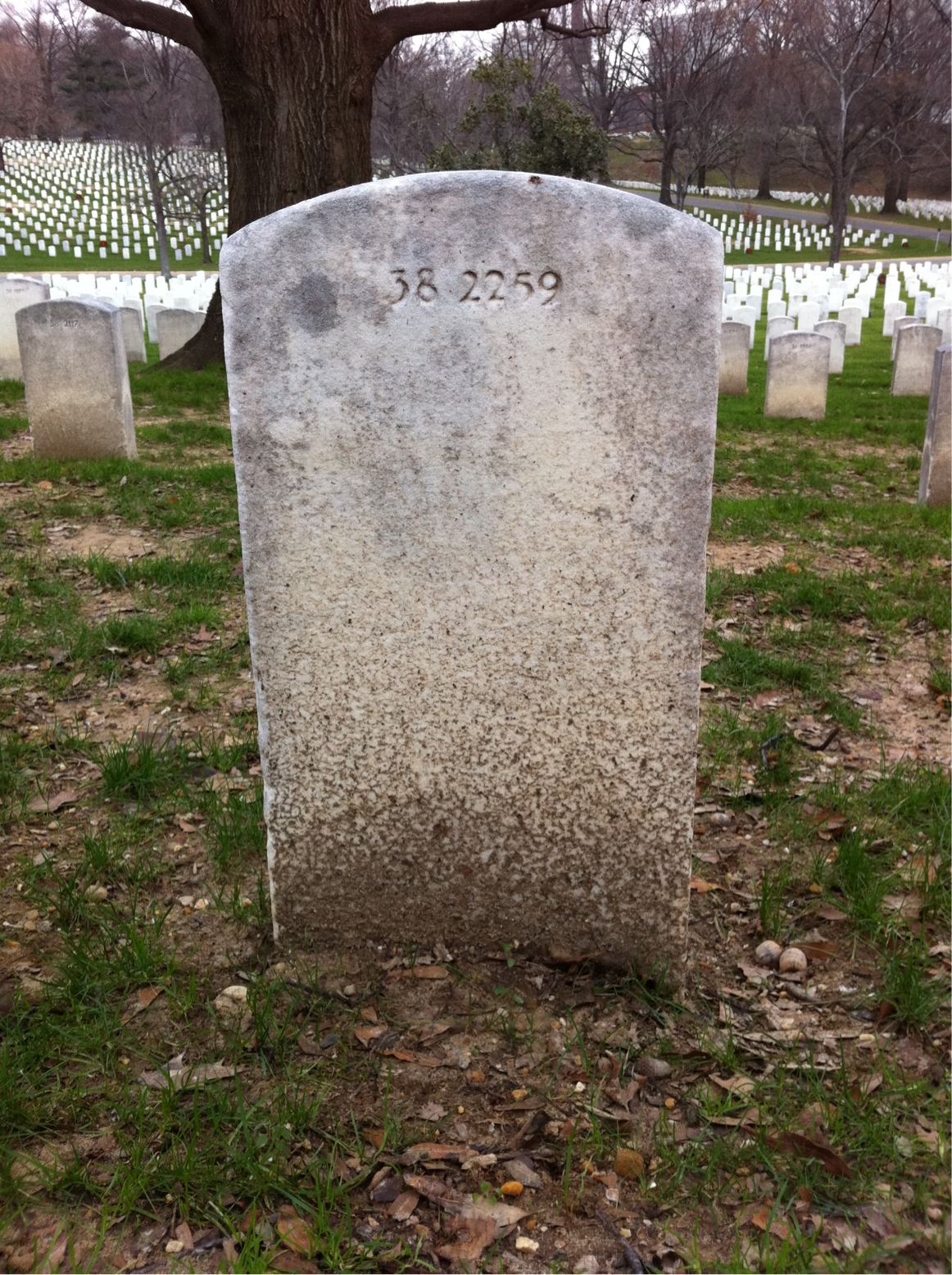 Back of headstone — Burt Anger