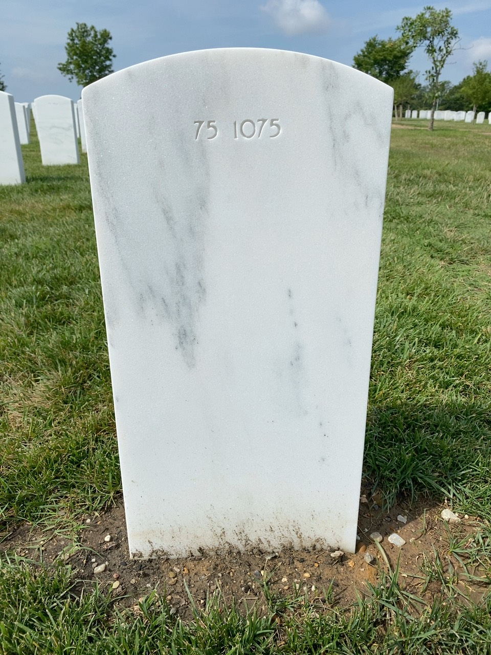 Back of headstone — Robert Mitchell