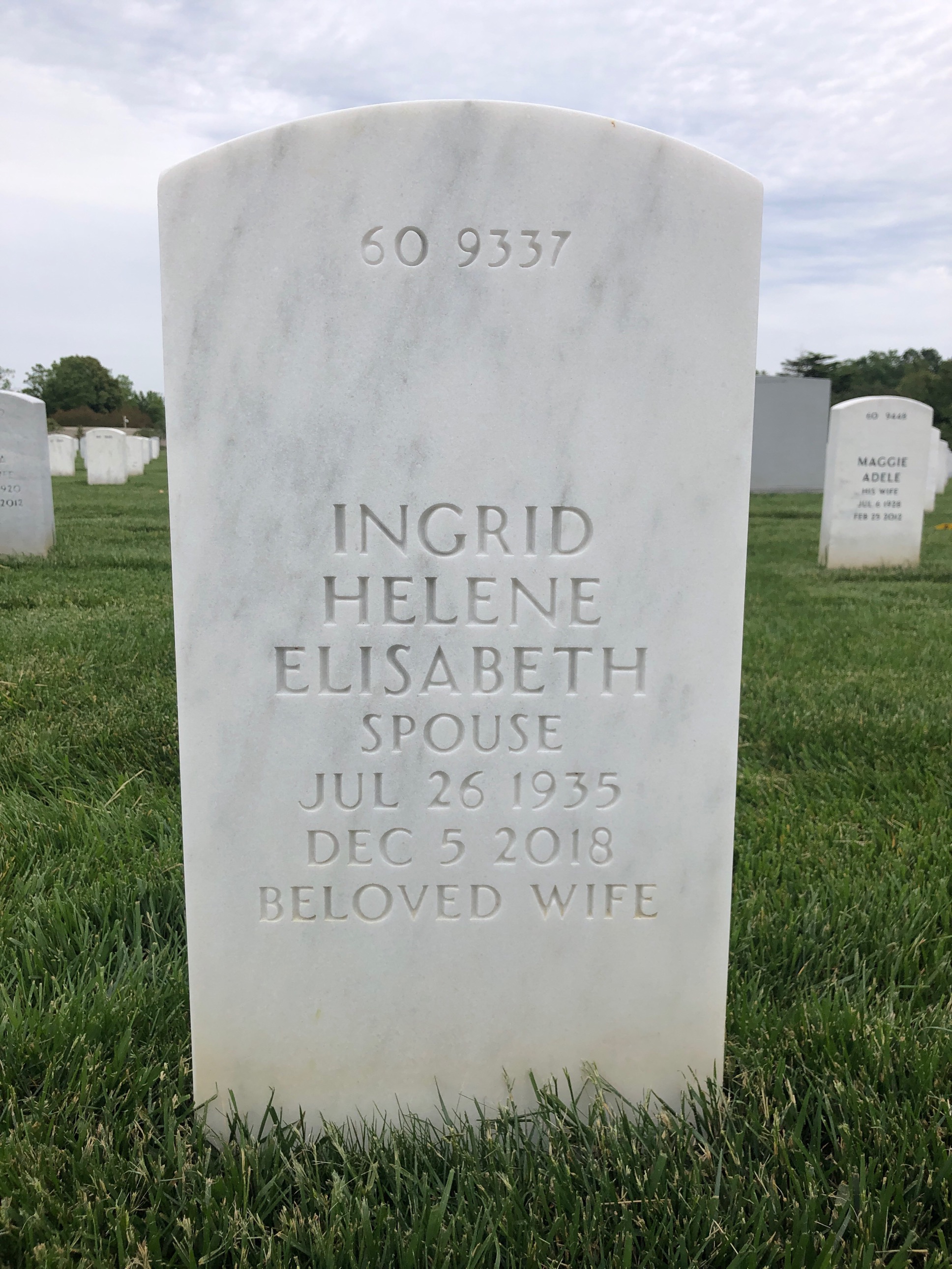 Back of headstone — John Capriotti