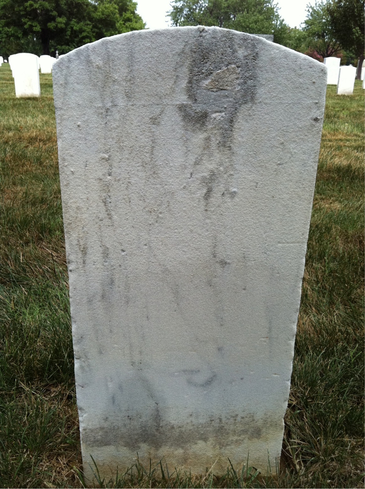 Back of headstone — Richard Corcoran