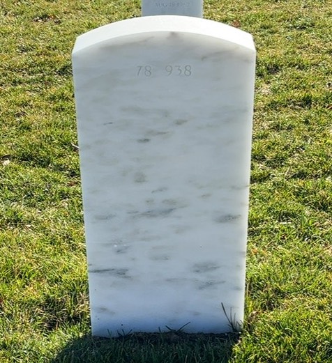 Back of headstone — William Montgomery