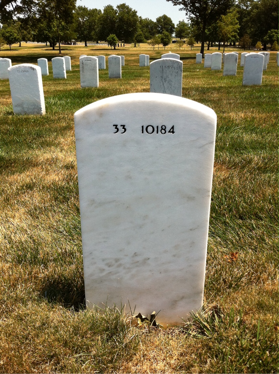 Back of headstone — Thomas Moore