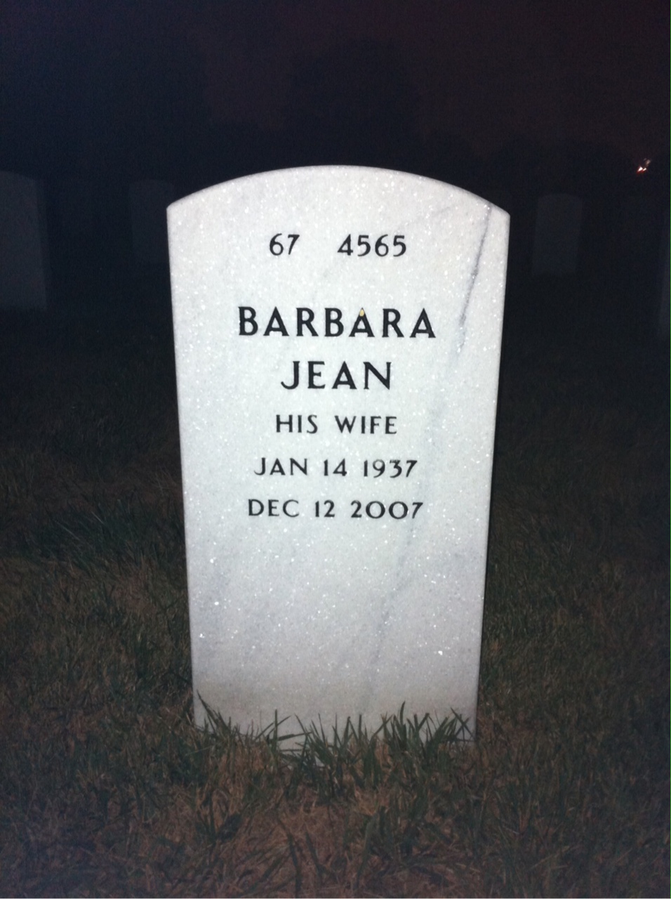 Back of headstone — Lawrence Beyer