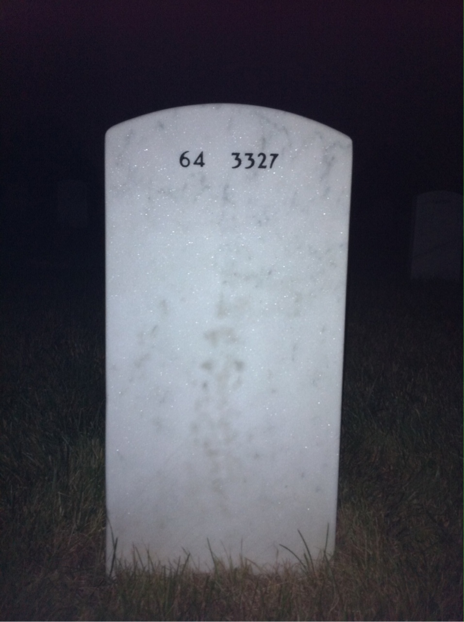 Back of headstone — Ellsworth Triplett