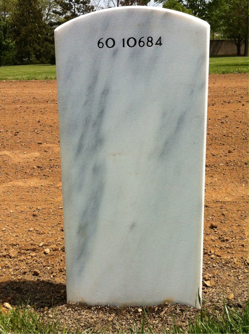 Back of headstone — Joseph Migliore
