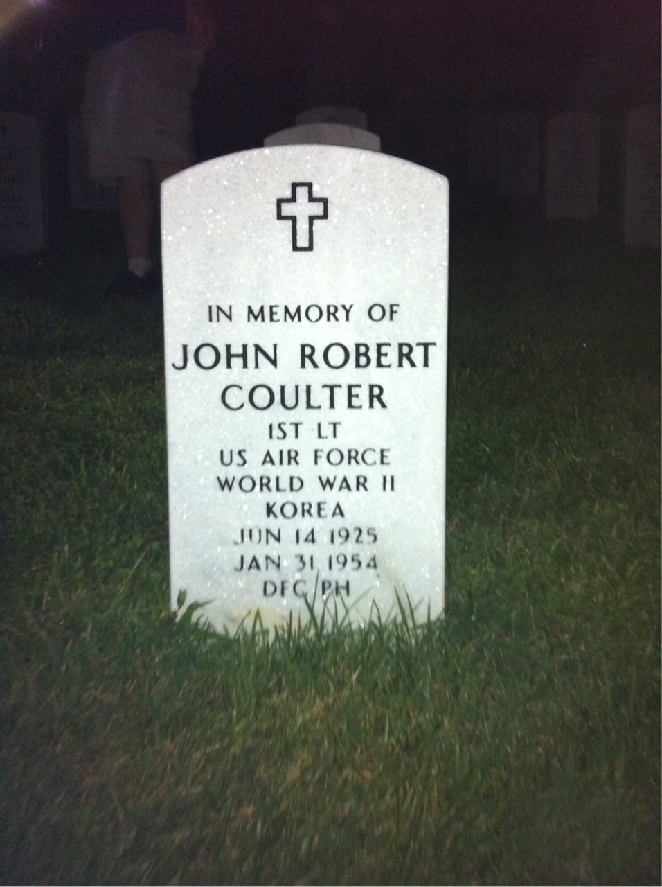 Headstone of John R Coulter