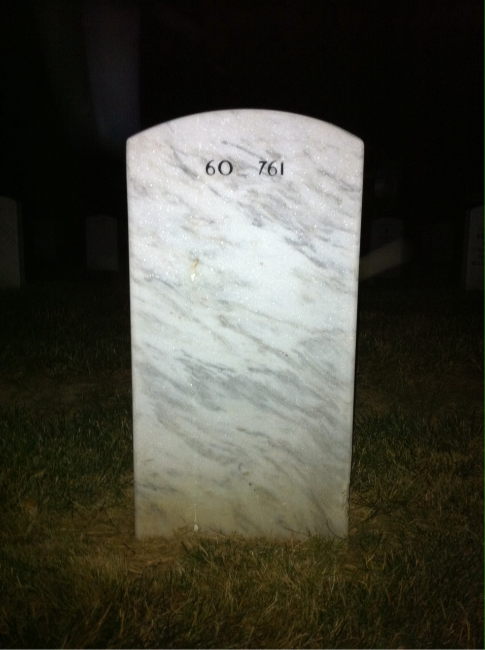 Back of headstone — George Weddell