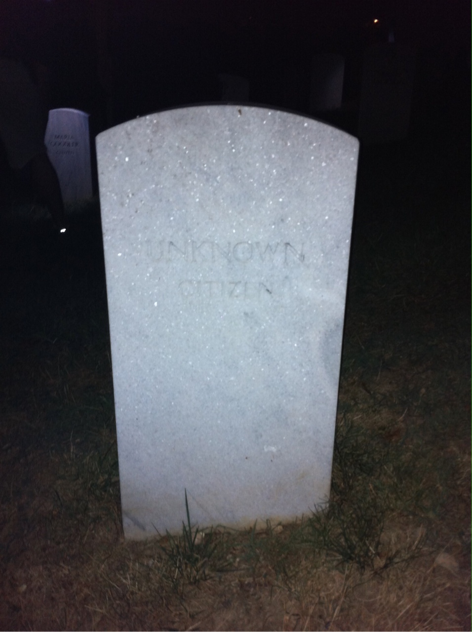 Headstone of Unknown Unknown