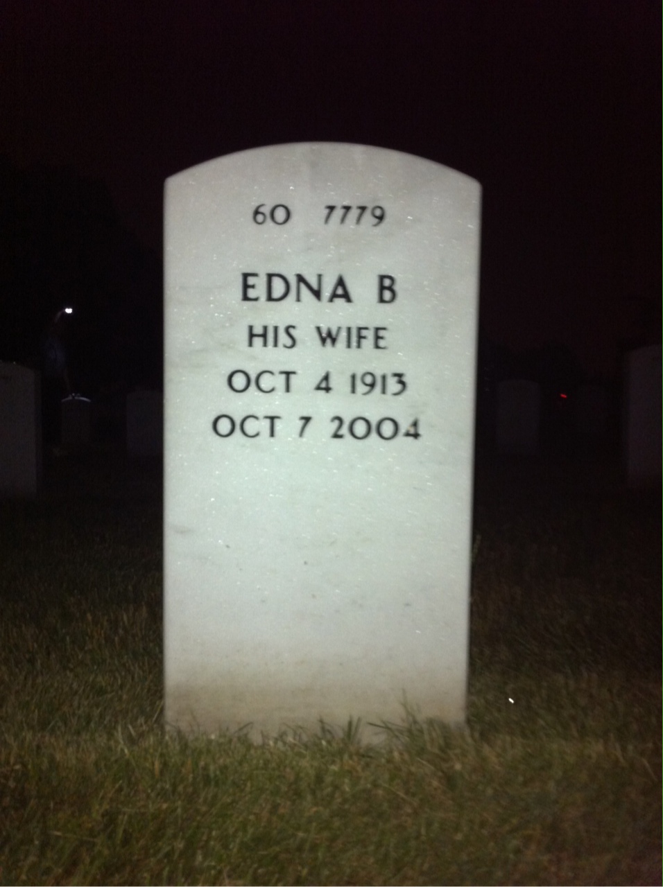 Back of headstone — Owen Davis