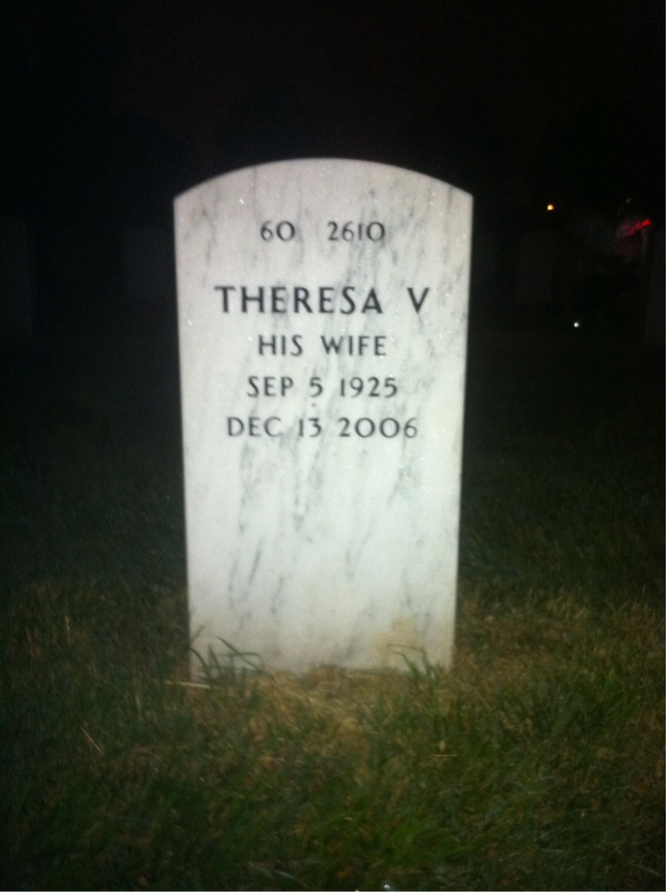 Back of headstone — Quentin Swain