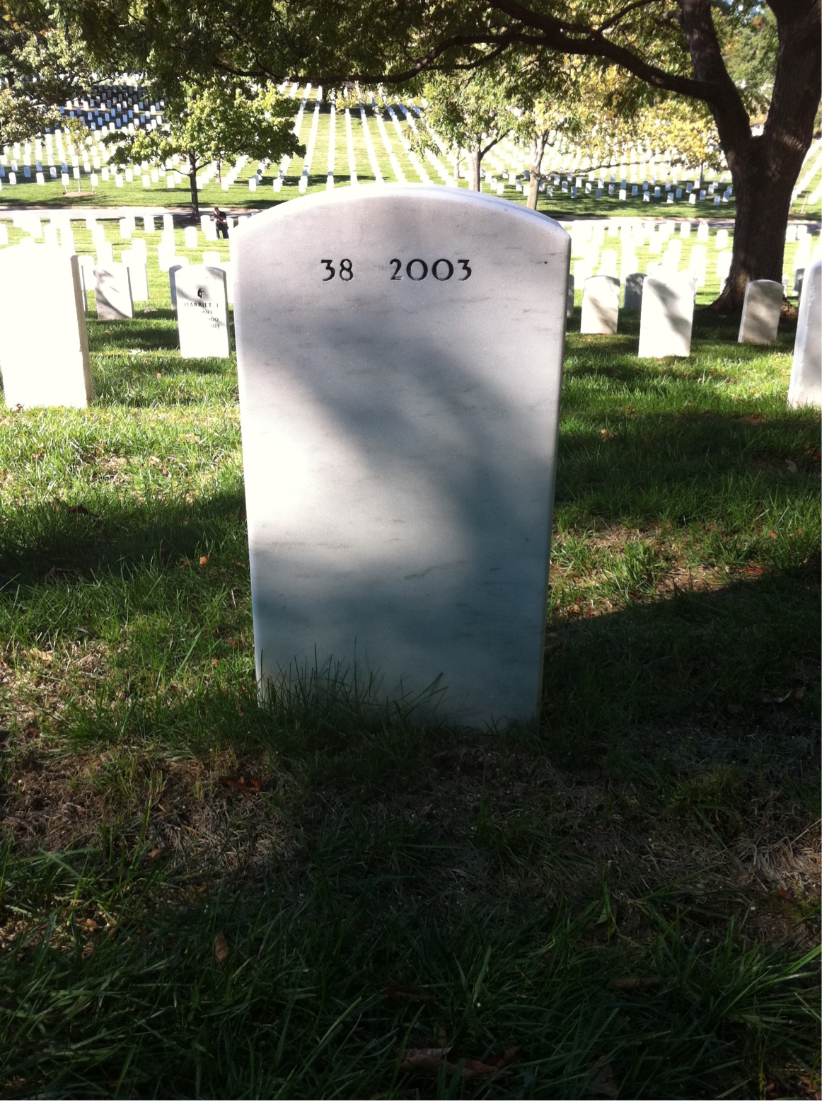 Back of headstone — Franz Muehlbauer