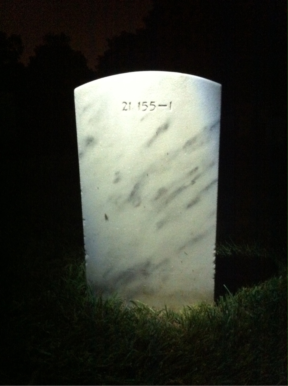 Back of headstone — Margaret Millington