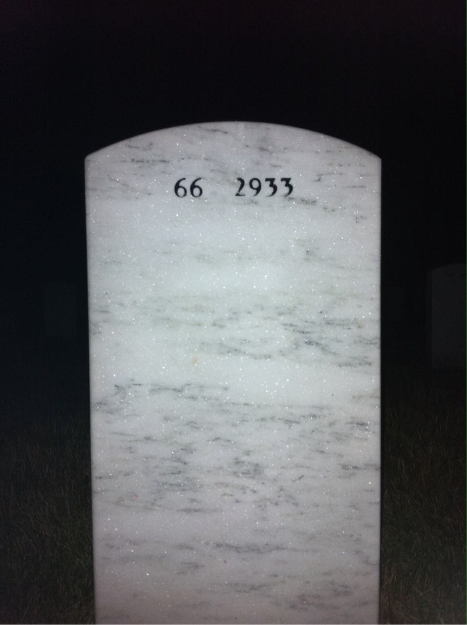 Back of headstone — Francis Gay