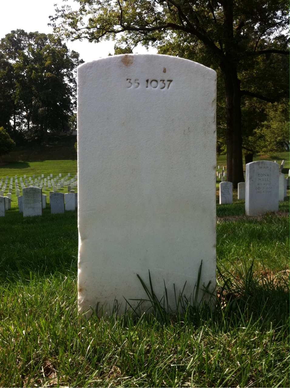 Back of headstone — David Andross