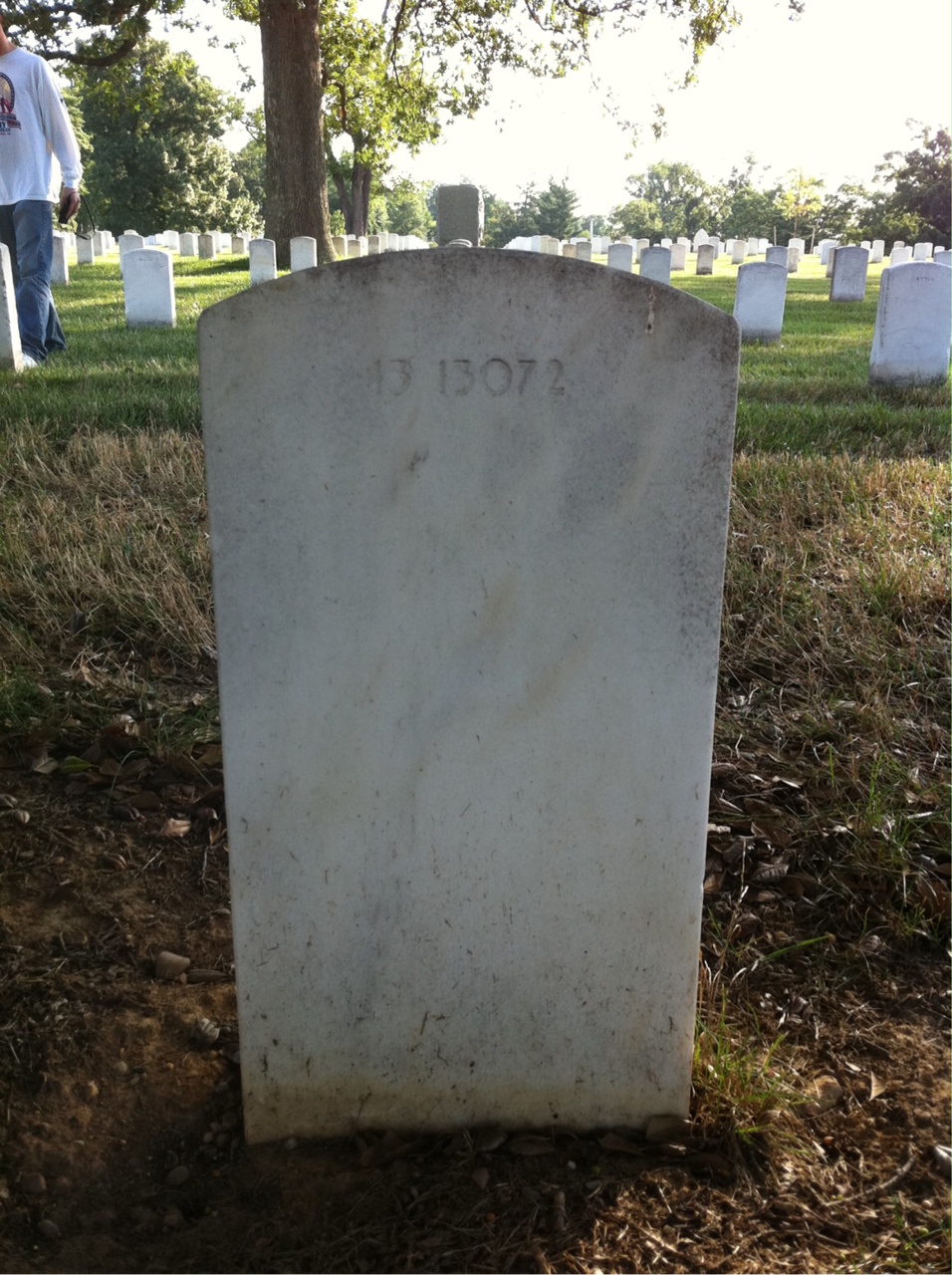 Back of headstone — Patrick Monghan
