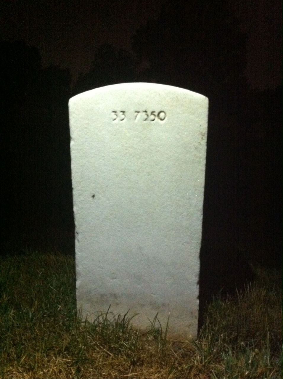 Back of headstone — Alfred Claxton