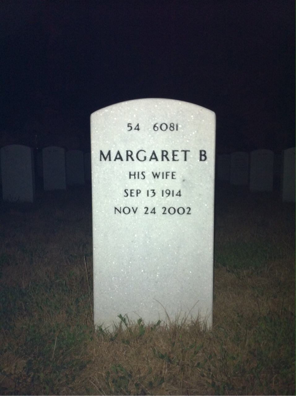 Back of headstone — Robert Taggart