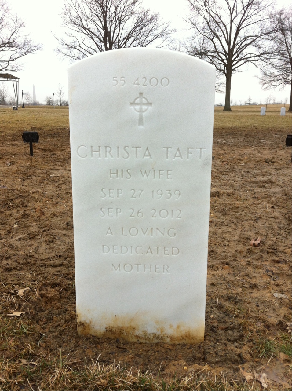 Back of headstone — Arndt Mueller