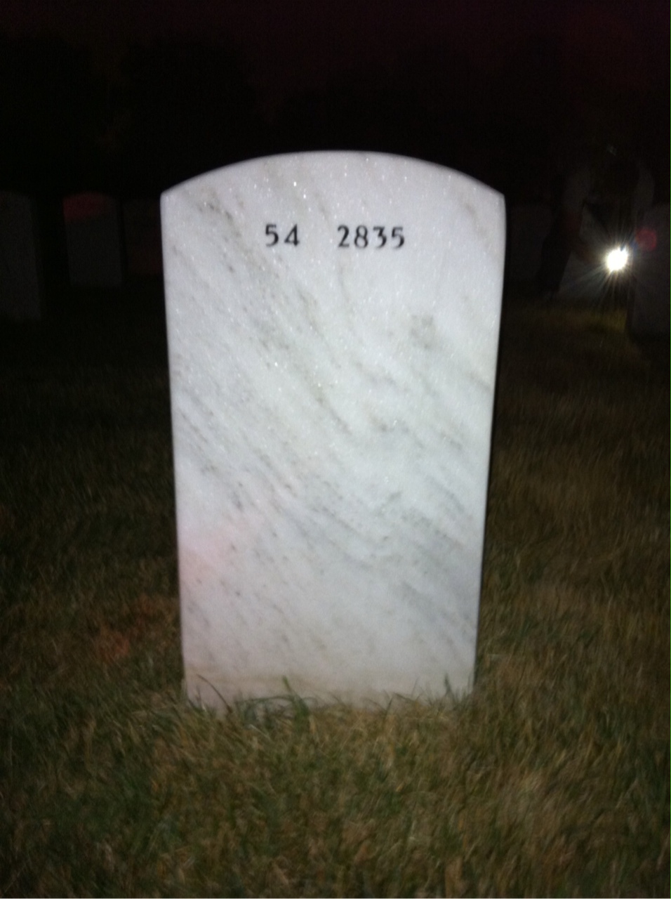 Back of headstone — Harold Kemper
