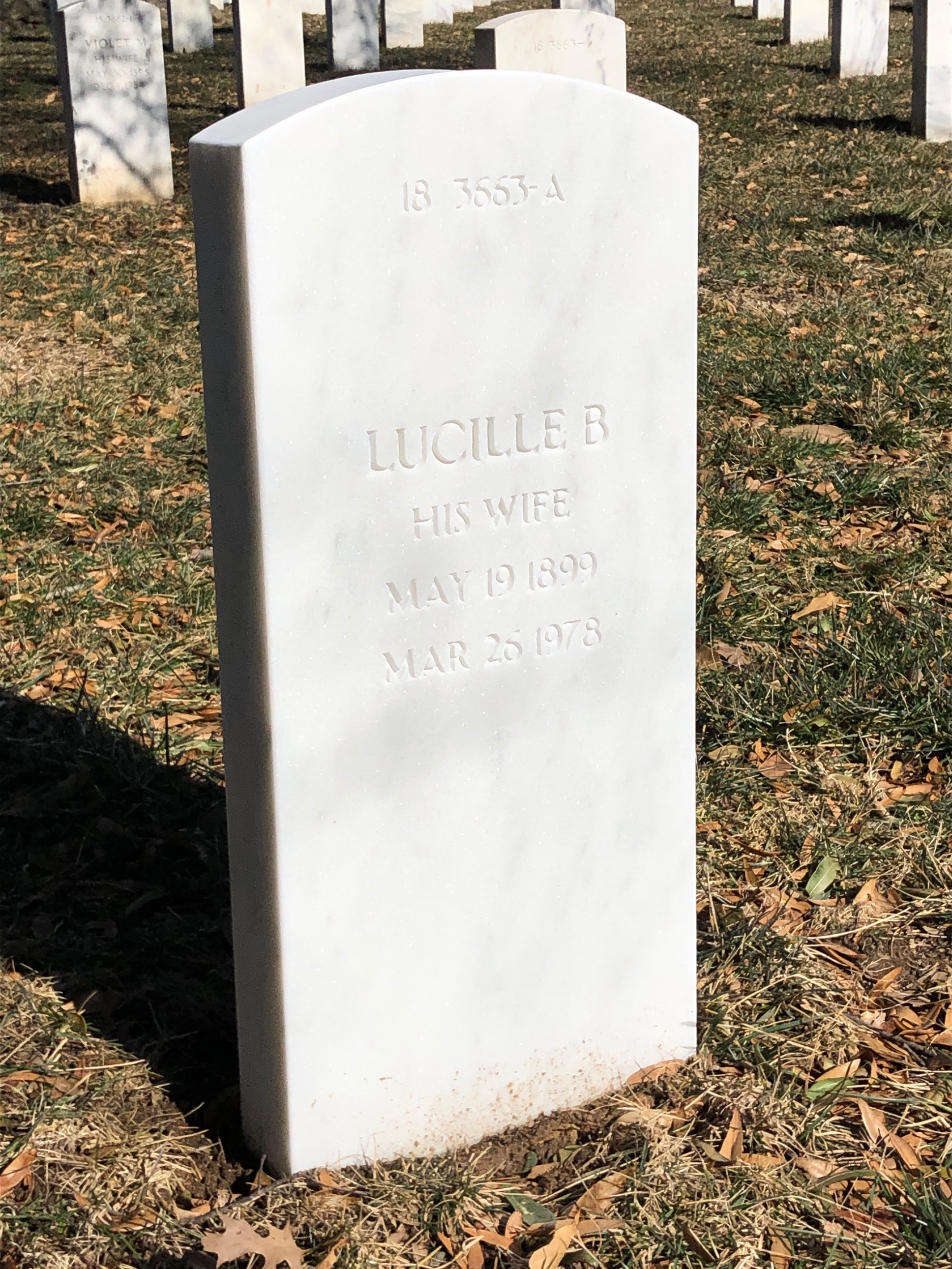Back of headstone — William Boswell