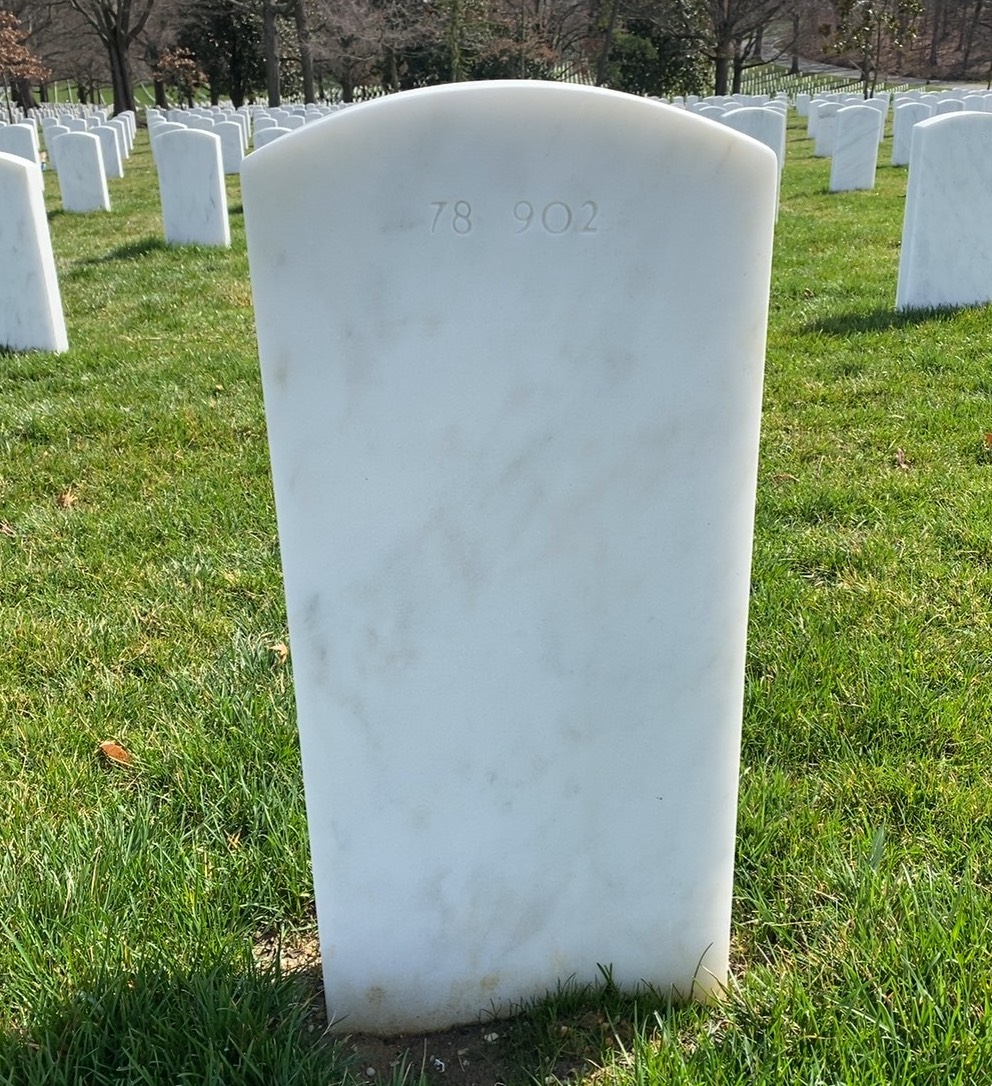 Back of headstone — Annette Pace