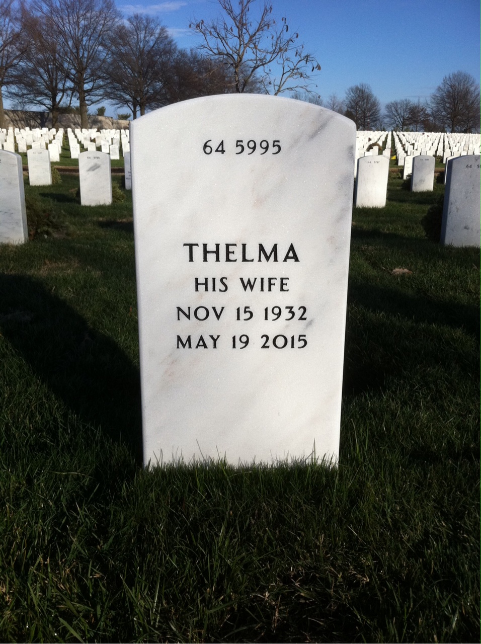 Back of headstone — Joseph Mayers