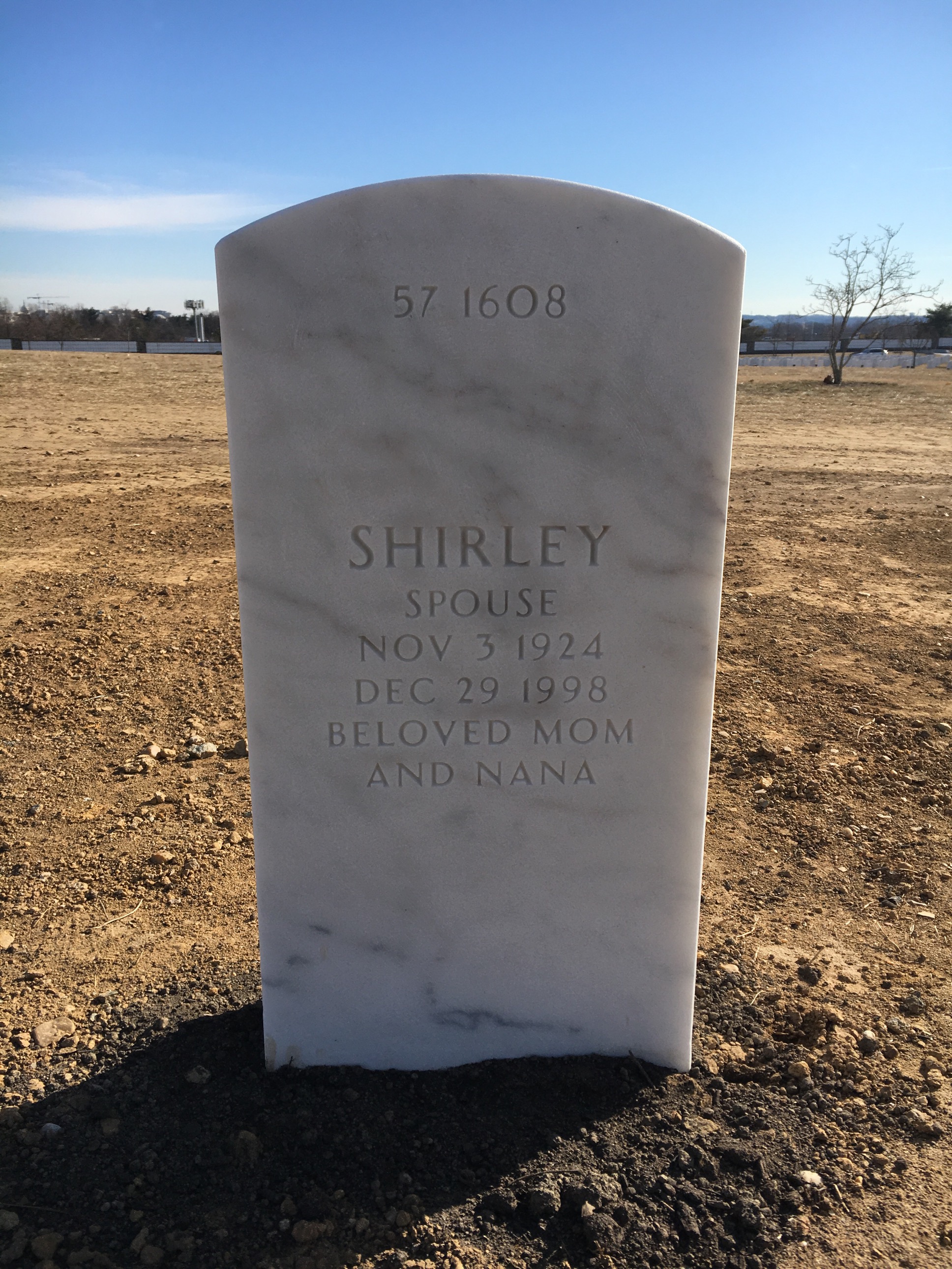 Back of headstone — Gerard Musgrave