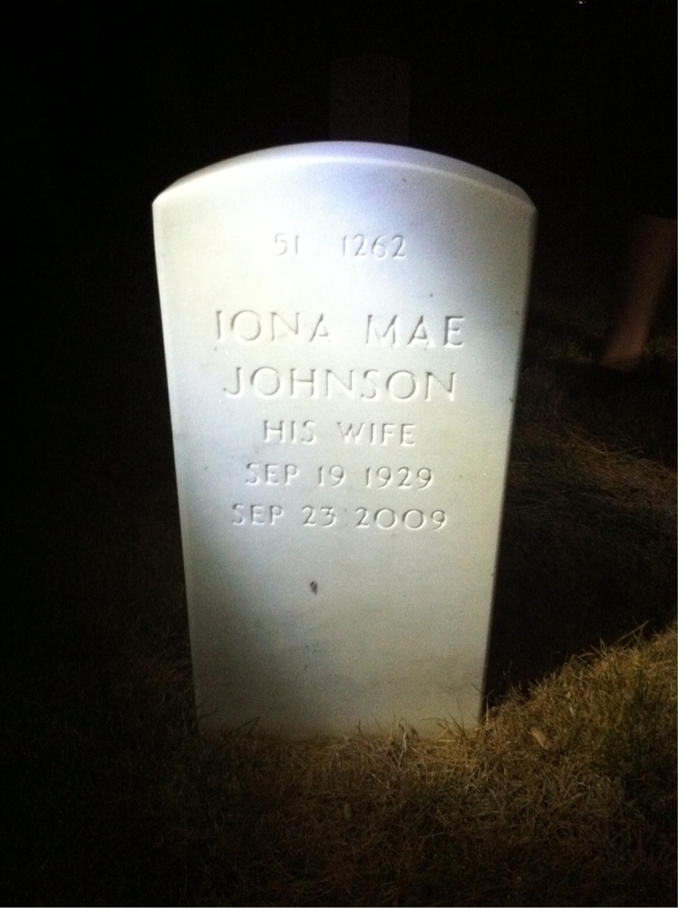 Back of headstone — Charles Sullivan