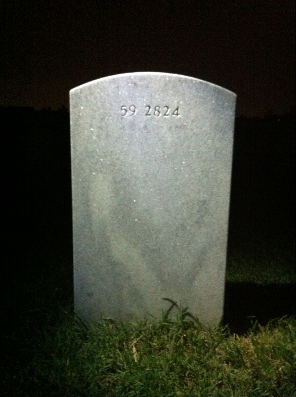 Back of headstone — William Ray Stevens