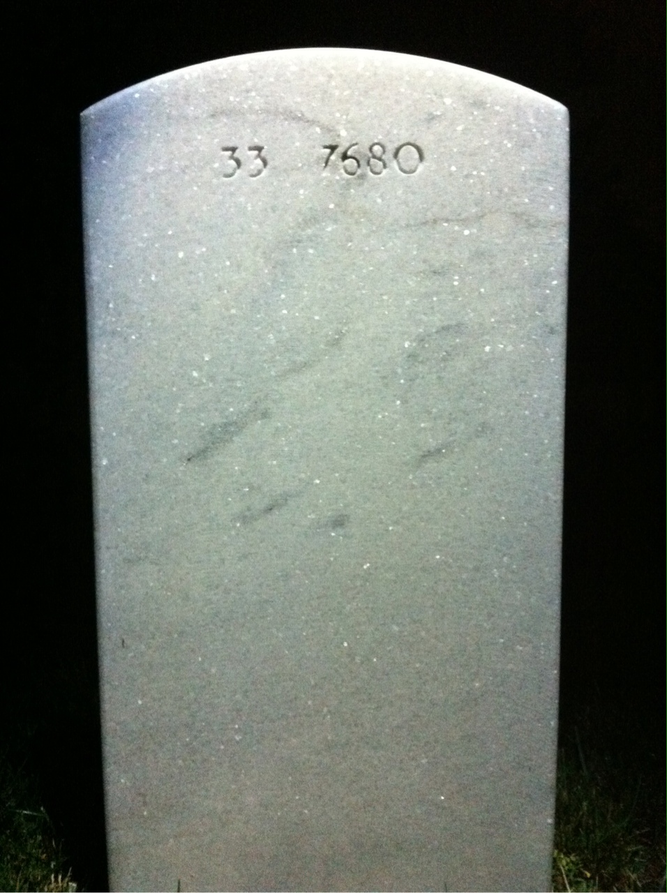 Back of headstone — Harold Henley