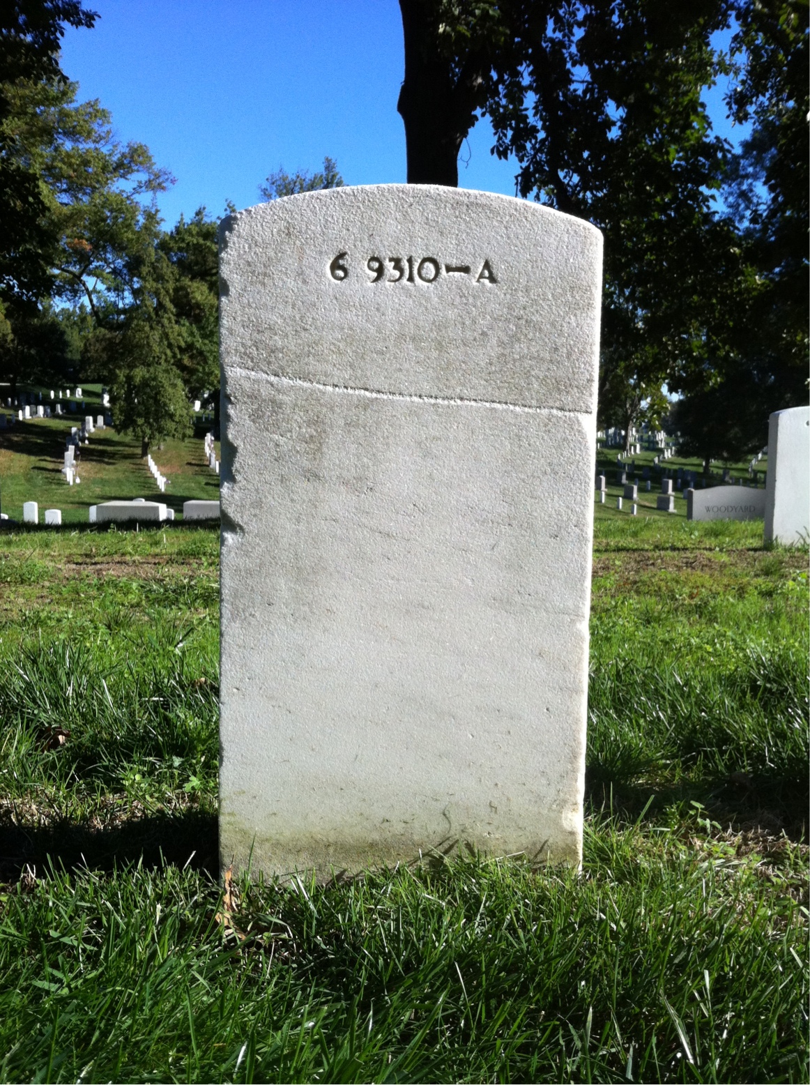 Back of headstone — John Murari