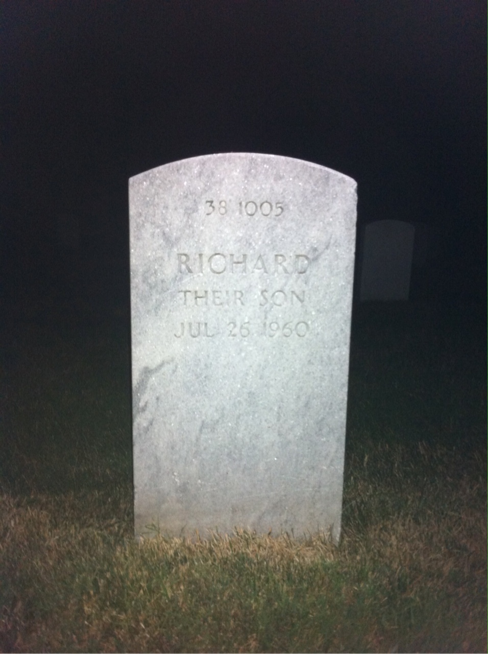 Back of headstone — Gertraud Milligan