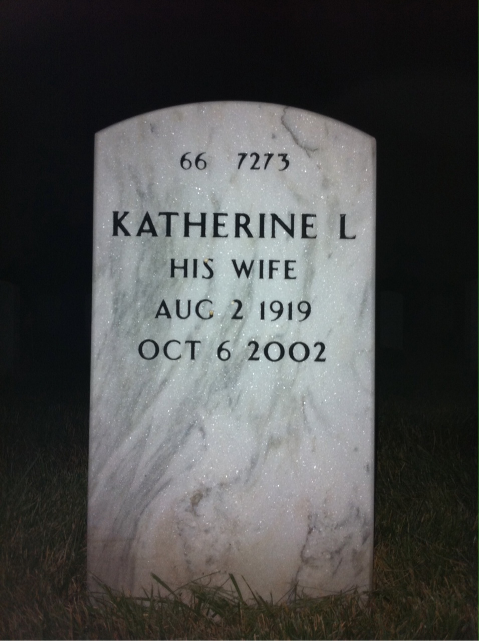 Back of headstone — Edward Mcnulty