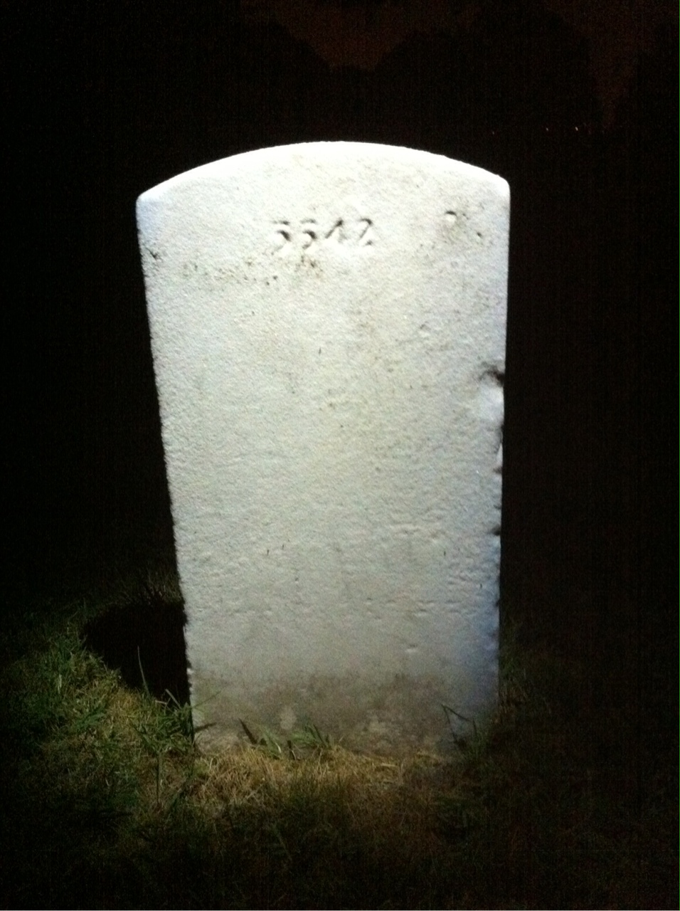 Back of headstone — Duane Murchison