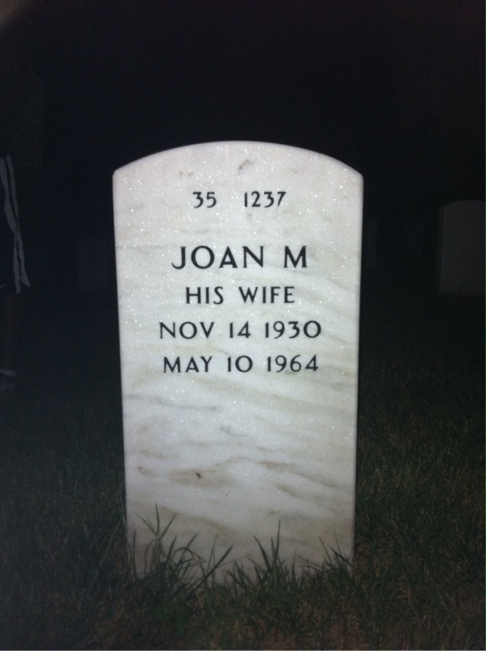 Back of headstone — William Crosson