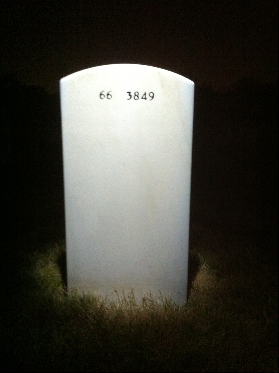 Back of headstone — Jason Maxwell