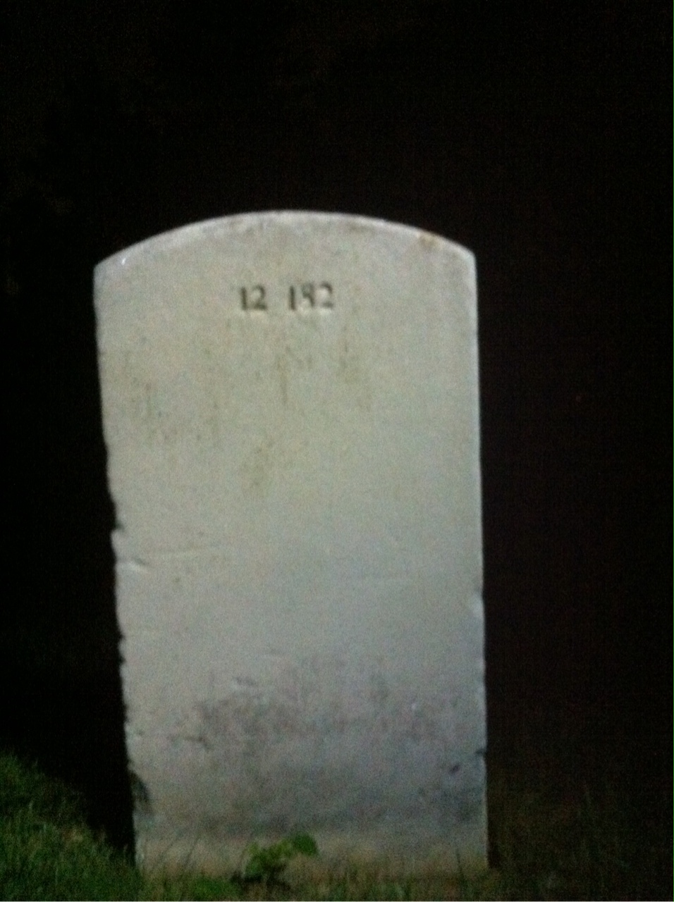 Back of headstone — James Murphy