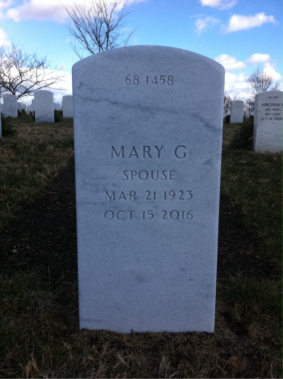 Back of headstone — Andrew Morris