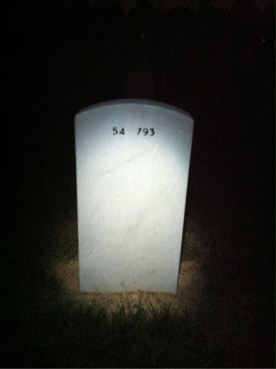 Back of headstone — John Stefaniak