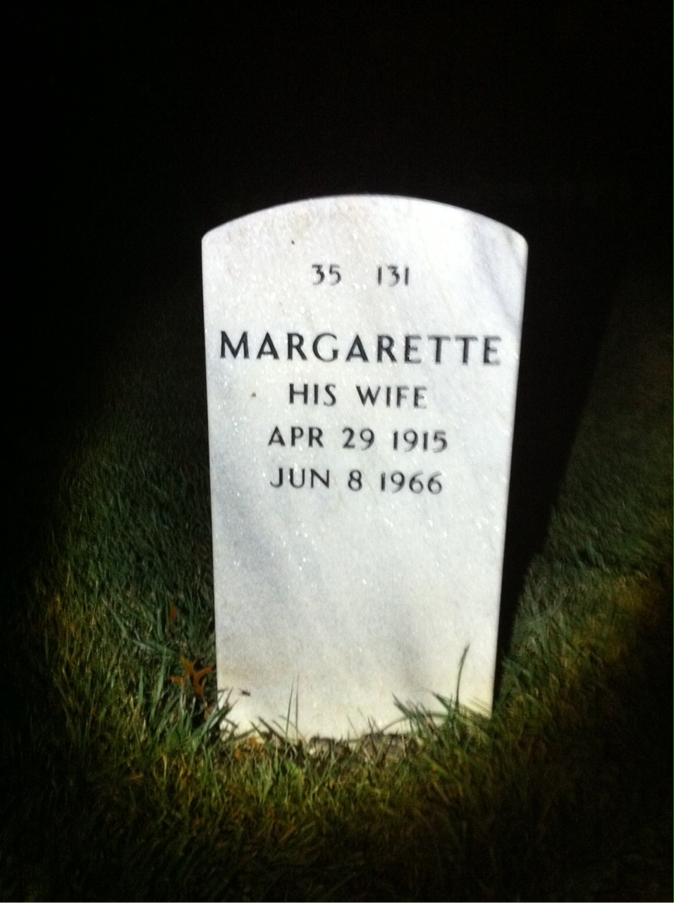 Back of headstone — Michael Psolinski