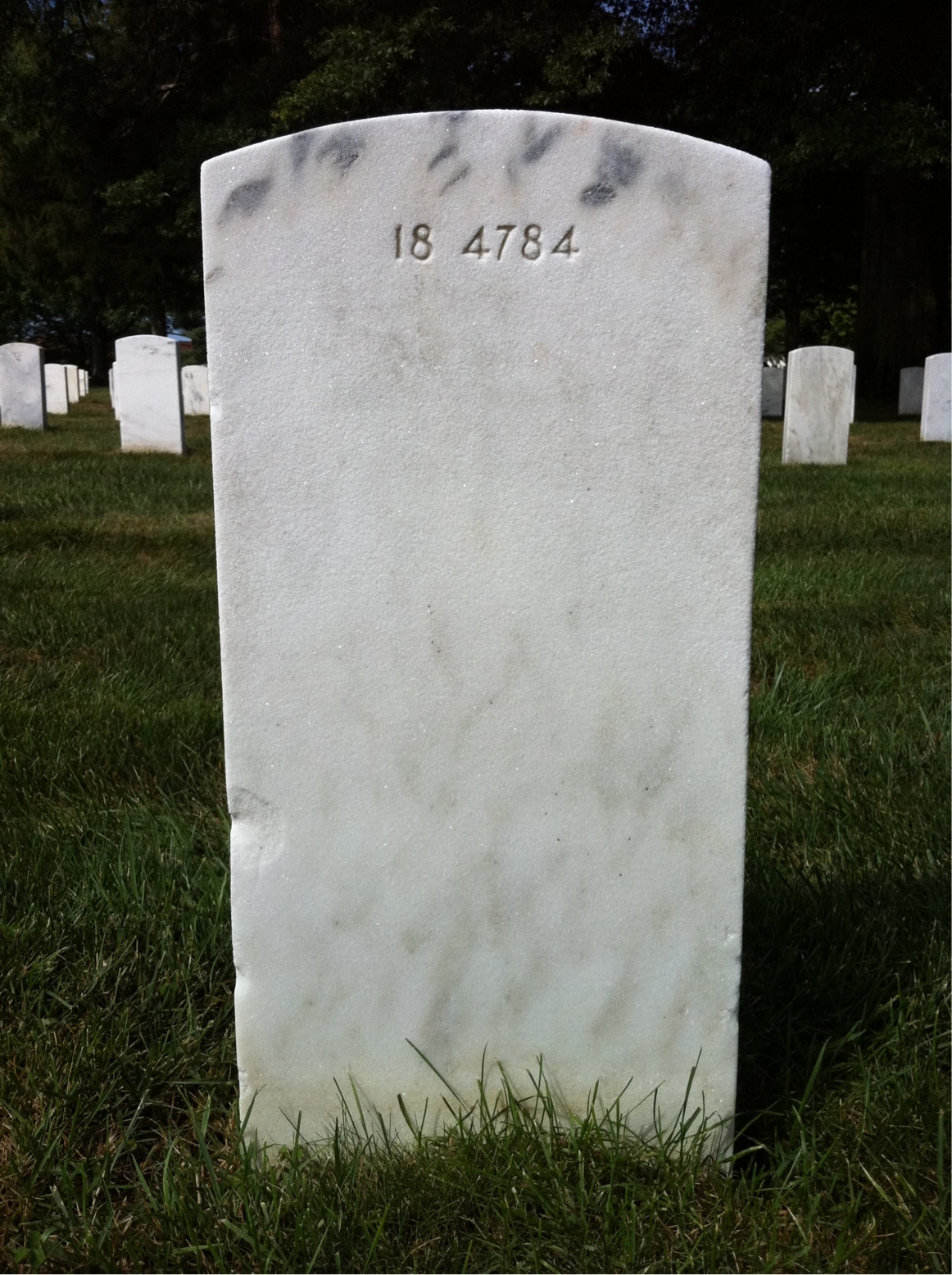 Back of headstone — Campbell Allfort
