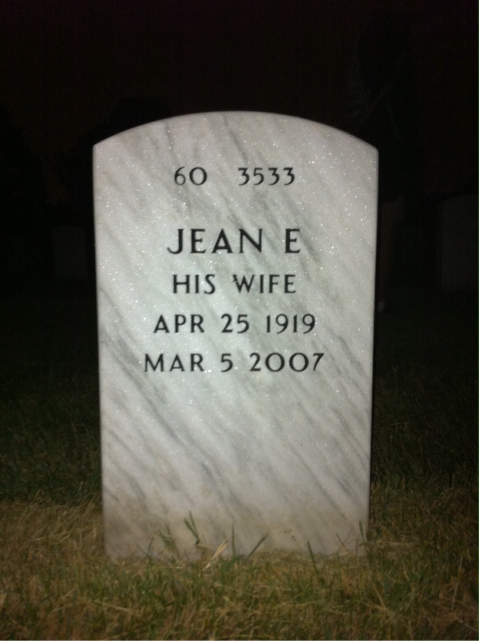 Back of headstone — Peter Pugh
